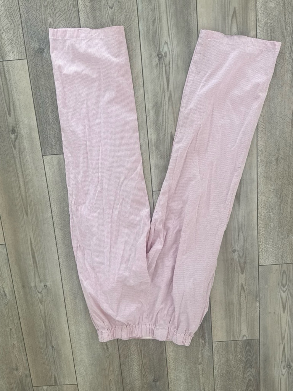 Women's Wide Leg Pink Corduroy Pants